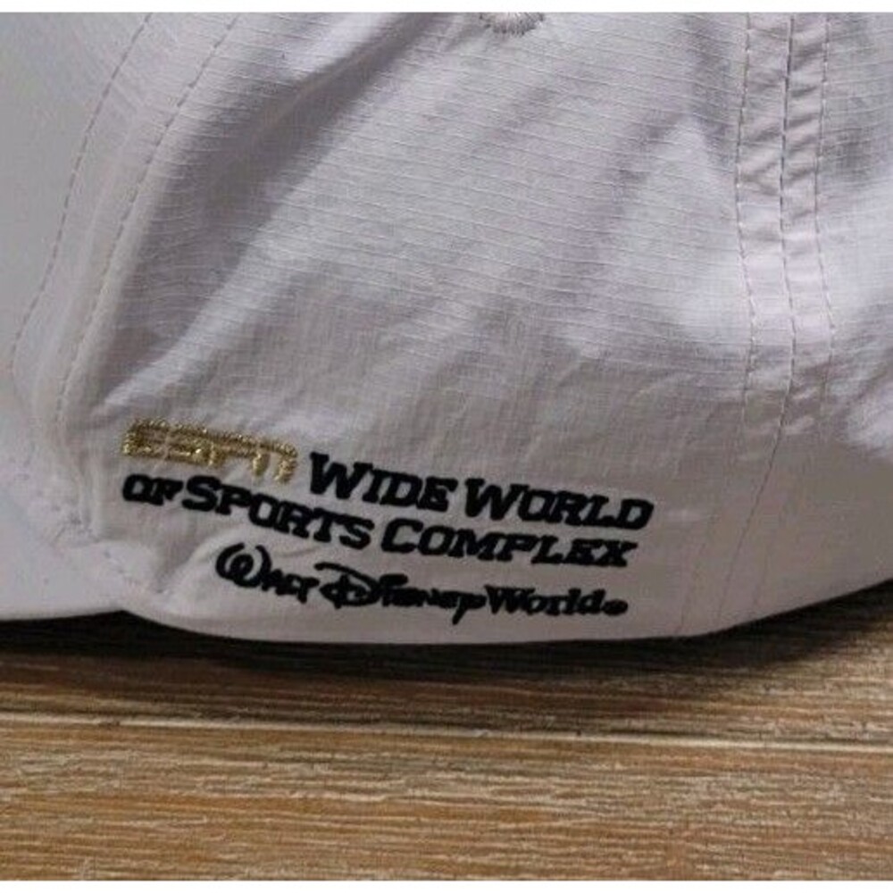 Wellesley Premier Club White Soccer Hat Cap Gold Logo Snapback New England NECSL - Picture 6 of 6